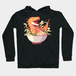 dinosaur in noodles Hoodie